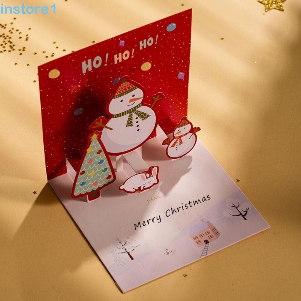 Cartões Pop-Up De Natal INSTORE , 3D De Feliz Para Convite , Bênção