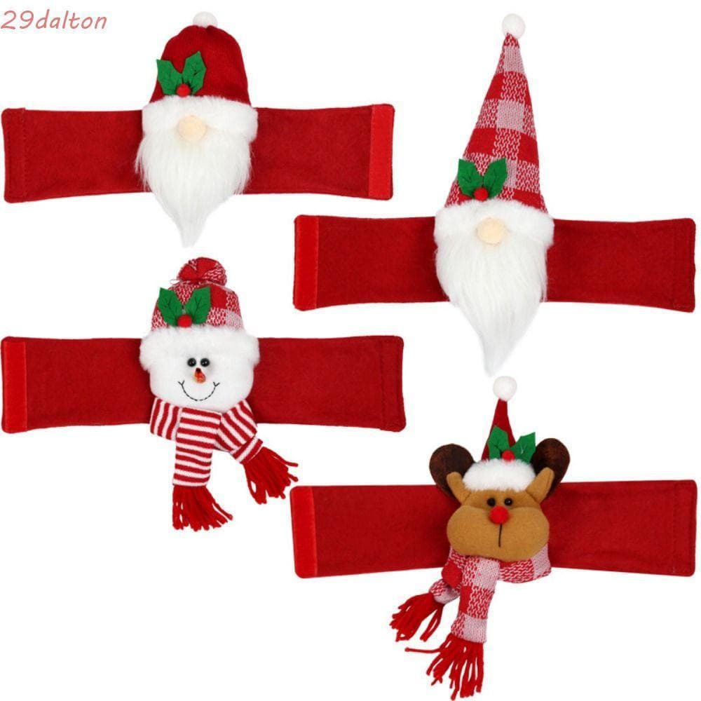 DALTON Tieback De Cortina De Papai Noel , Laços Natal De Alce De Boneco De Neve , Materiais De Festa Decoração De Boneca