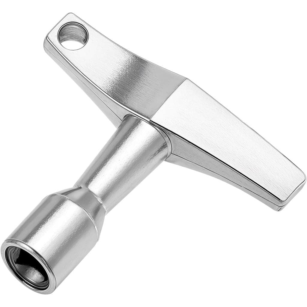 Chave de Afinação de Bateria, Chave Universal para Bateria, Broca de Afinação de Bateria, Chaveiro Quadrangular Prateado