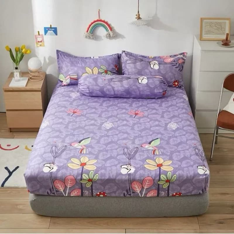 Jogo de Lençol Estampado Casal Queen Solteiro Microfibra 170 Fios com Elástico