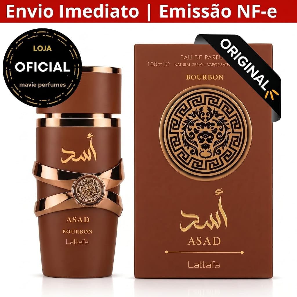 🔥Frete Grátis Perfume Asad Bourbon Lattafa 100ml