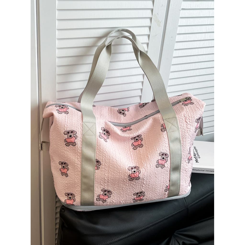 Bolsa de viagem de curta distância, grande capacidade, portátil, viagem de negócios, bolsa de embarque, bagagem de estud