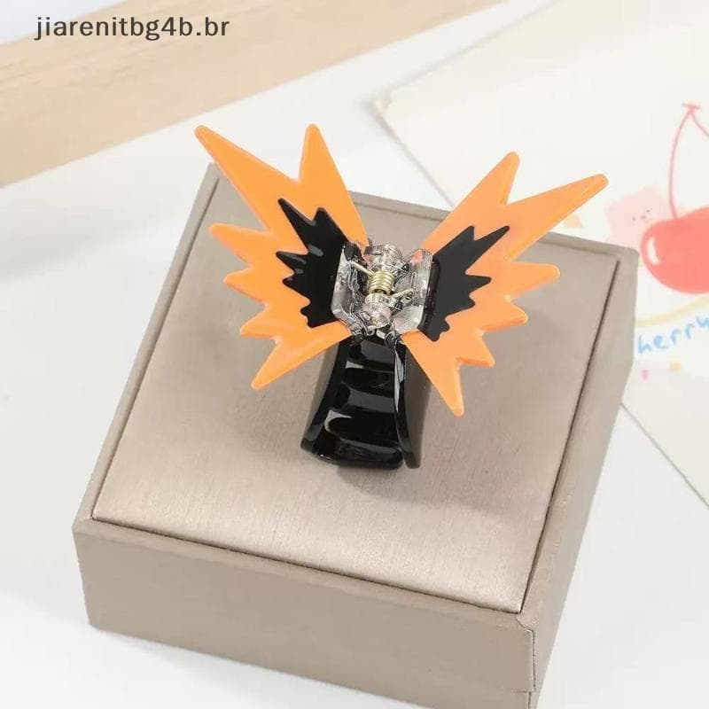 JIARN Coreano Acrílico Emenda Borboleta Garra De Cabelo Para Meninas Elegante Contraste Cor Grampo Feminino Acessórios .
