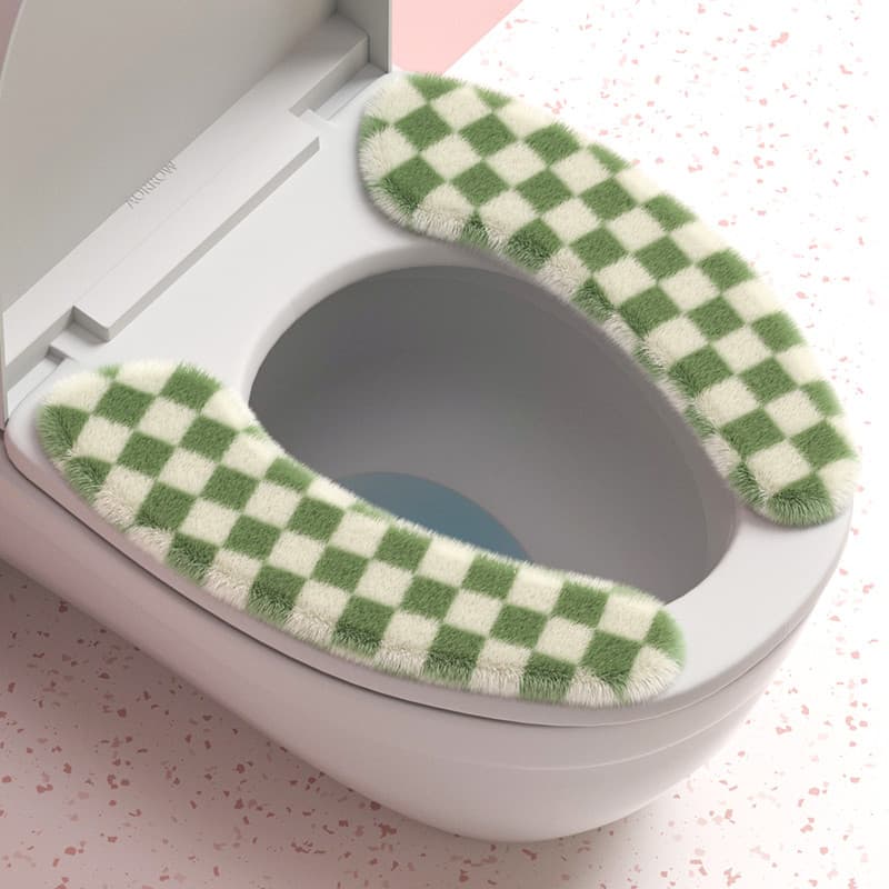 Almofada de assento de vaso sanitário doméstico adesivo de vaso sanitário pegajoso capa de vaso sanitário à prova d'água