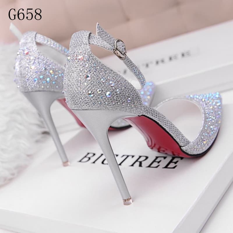 Novos Sapatos de Casamento de Salto Alto da Moda Coreana 2026 A6339