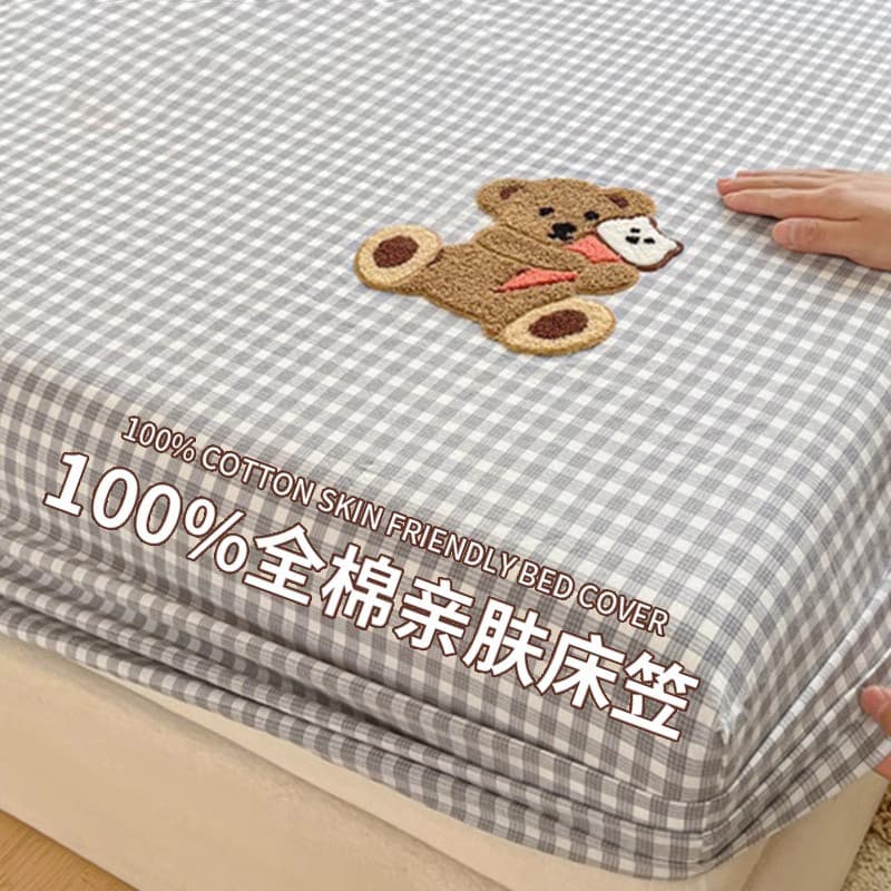 Lençol de algodão puro capa de cama de peça única 100 algodão Simmons colchão capa protetora conjunto de lençol de solte