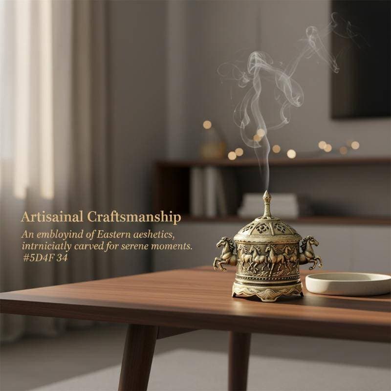 LKBG > Queimador De Incenso De Liga Oca Design Zen Fogão De Aromaterapia Para Escritório Em Casa Decoração De Quarto De