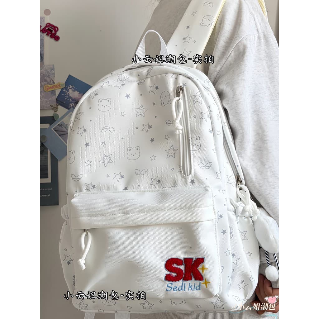 2026 verão mochila feminina versão coreana All-Match nicho escola primária júnior estudantes do ensino médio estrela imp