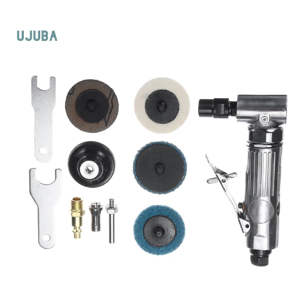 UJ.B AG-315BS Mini Portátil Conjunto De Ferramentas De Disco Polidor De Máquina De Moagem Pneumática De 90 Graus
