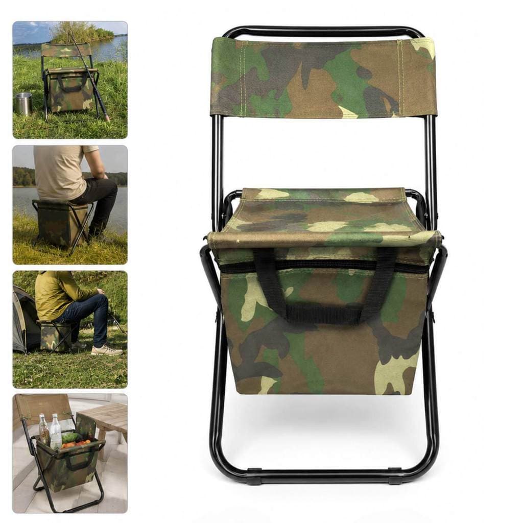 Cadeira Dobrável Para Exterior Portátil Camuflado