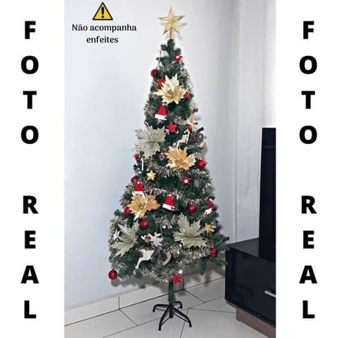 Arvore Natal 1,80M Verde Natalina 320 Galhos Pronta Entrega NTY10180