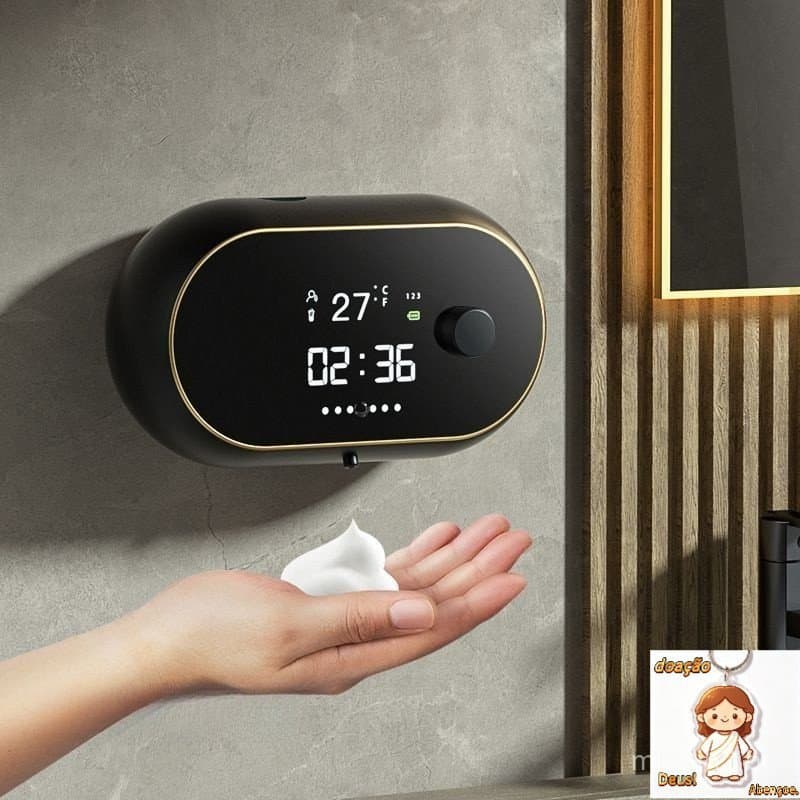 Dispensador De Sabão De Parede Máquina De Lavar Usb Portátil Móvel Indução De Espuma Sanitizante Automático De Mãos op
