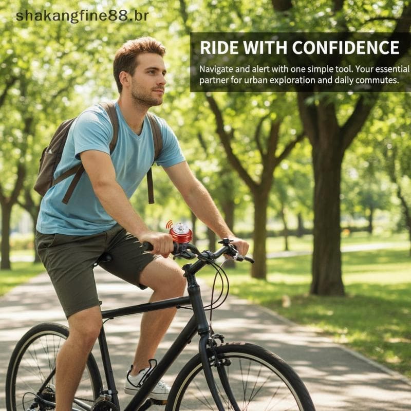 SHBR Bicicleta Sino Liga Guiador Anel Alto 1PC Alerta Sonoro Instalação Simples Para Ciclismo Segurança Em Ruas Da Cidad