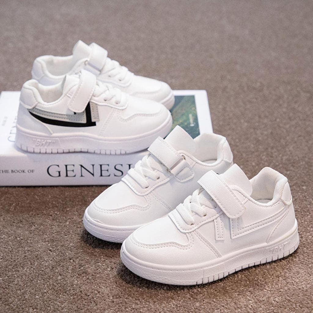 Pequenos sapatos brancos desempenho infantil sapatos infantis tênis primavera verão novo estilo Campus estudantes malha