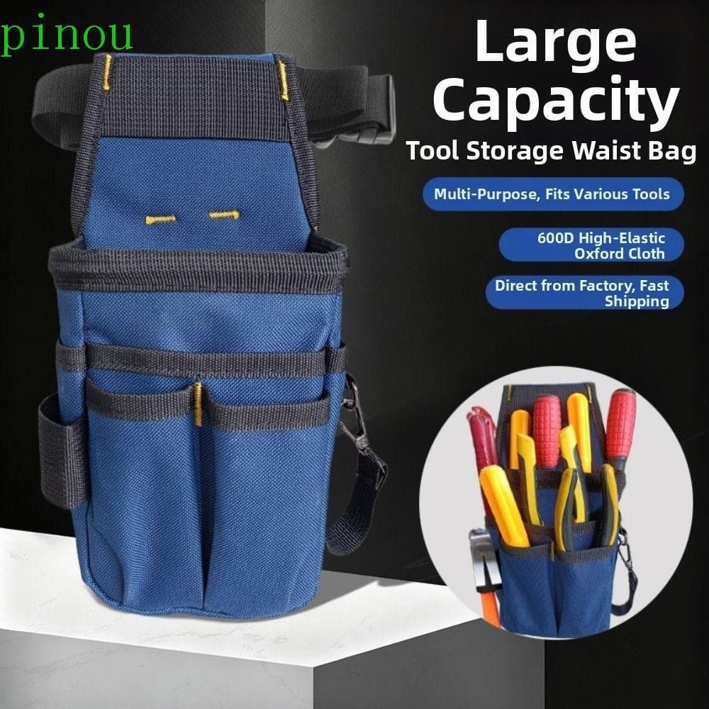 Bolsa De Ferramentas Para Eletricista PINOU , Ajustável Cinto Resistente Ao Desgaste , De Hardware De Grande Capacidade