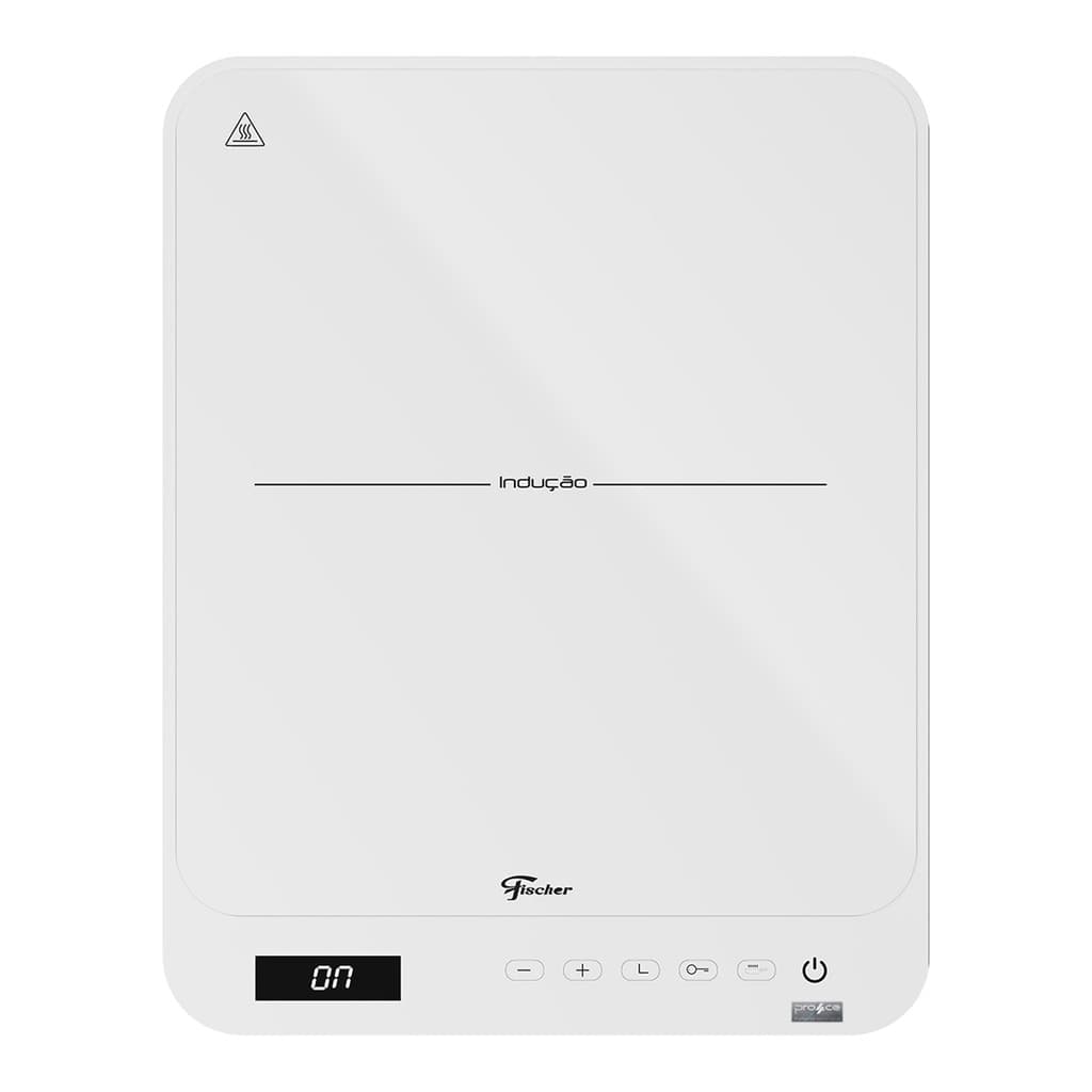 Cooktop Portátil Fischer Indução 1Q Touch Screen Branco