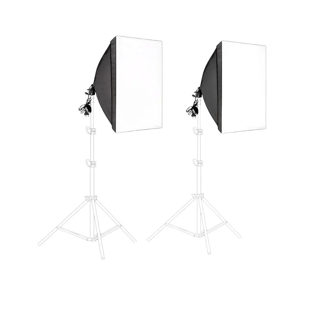 Kit Softbox Duplo 50x70 para Fotografia e Produção de Conteúdo