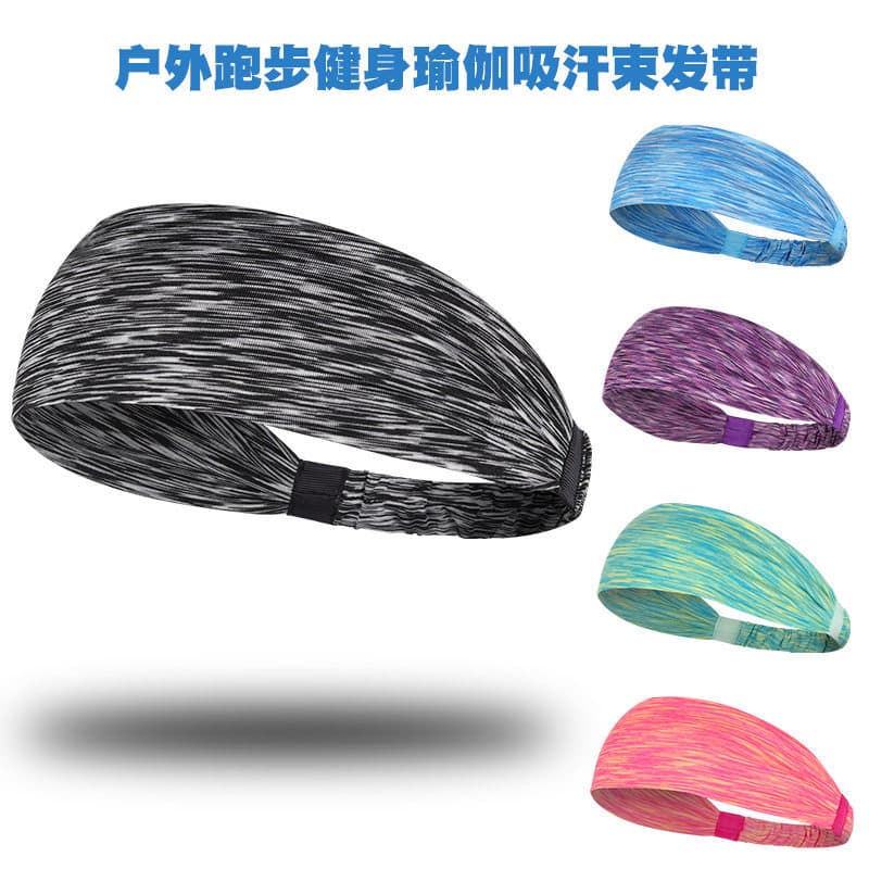 Esportes bandana absorvente de suor antitranspirante banda das mulheres dos homens correndo basquete Headwear Yoga Fitne