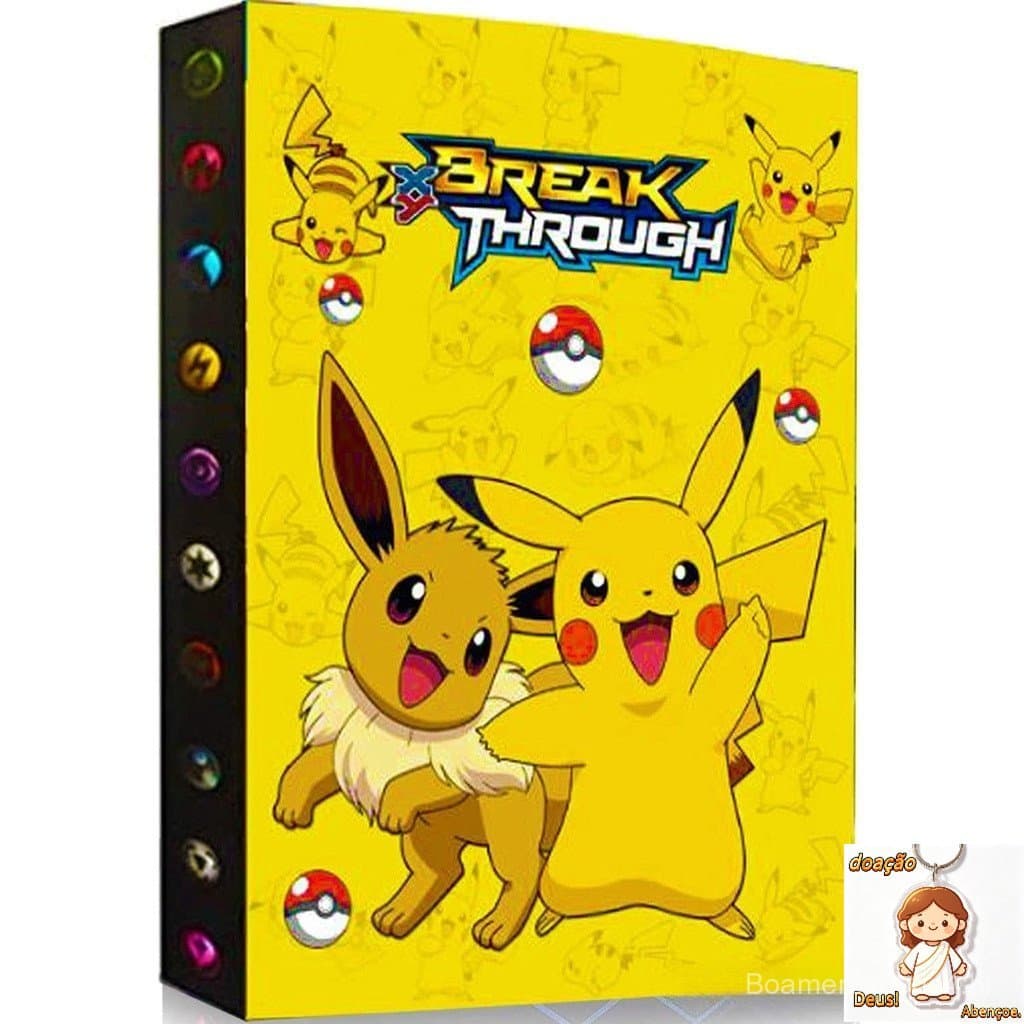 Álbum de Cartas Colecionáveis Pokémon Comporta até 240 Cartas