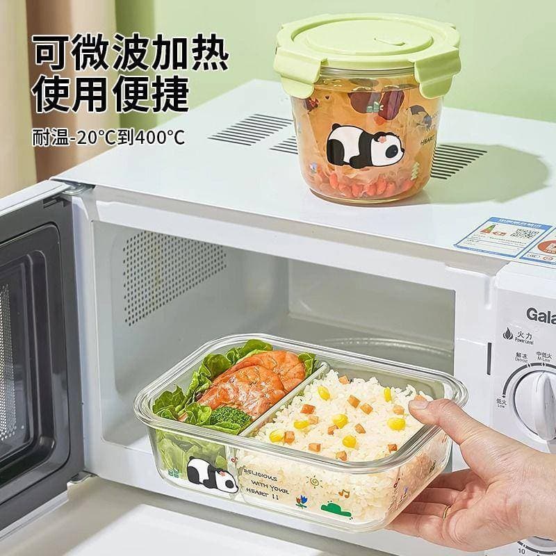 Aquecimento para micro-ondas Vidro em forma de vidro Fresco Lancheira Retangular Trabalhadores de Escritório Zhifeng Lan