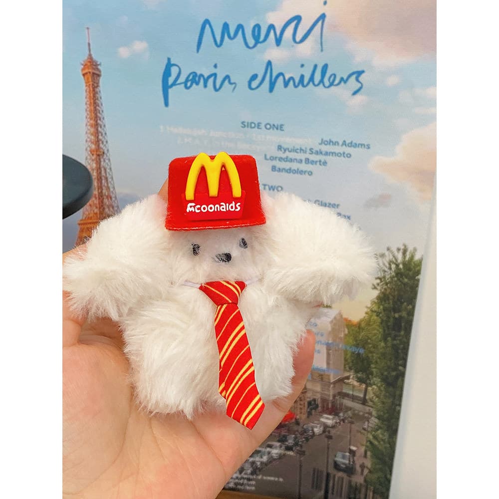 Bonito pelúcia filhote de cachorro pingente pequena boneca chaveiro saco acessórios namoradas presentes aniversário moch