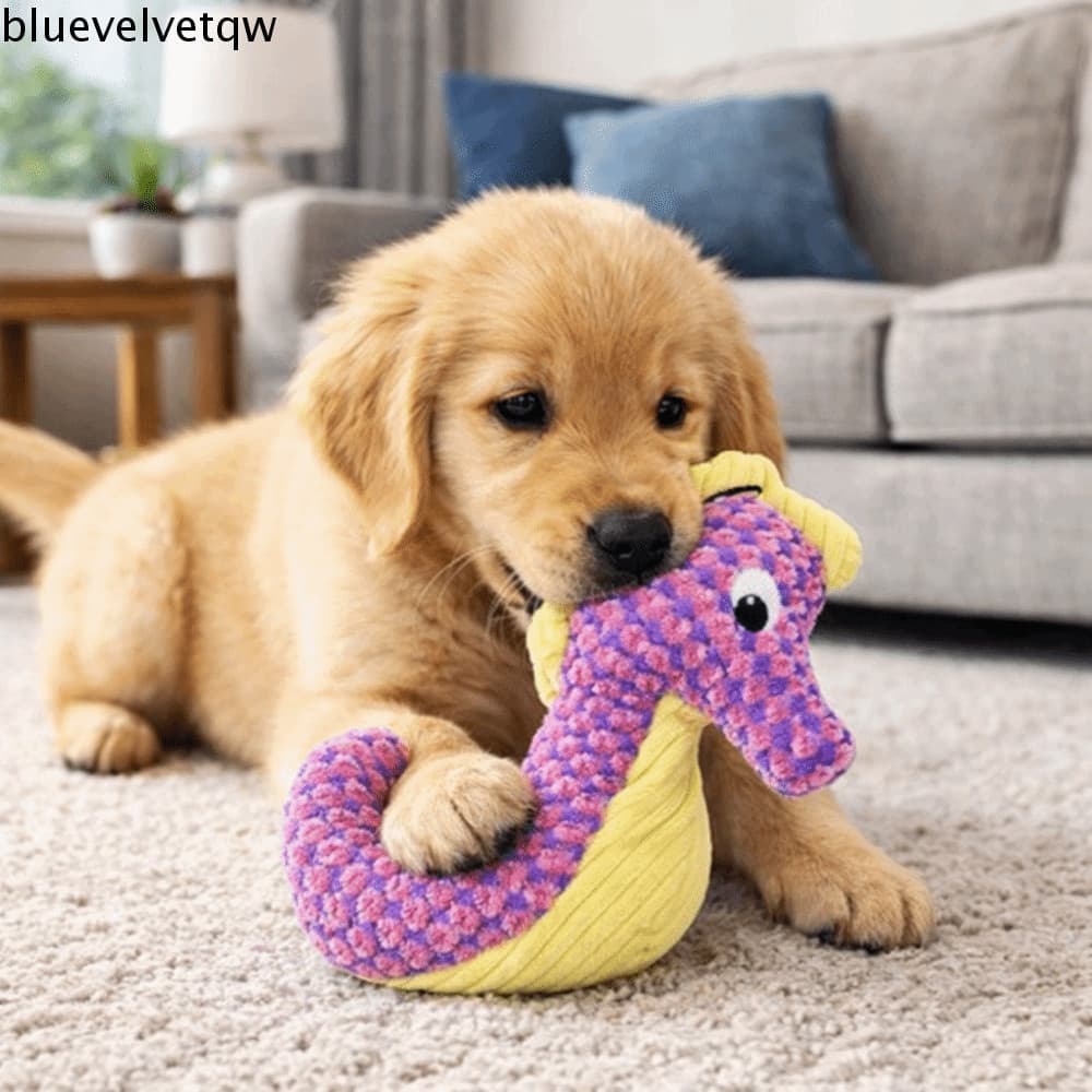 BLUEVELVETQW Brinquedo Para Mastigar Cachorro , Resistente À Mordida , Moagem De Dentes , Som Enrugado , Animais De Esti
