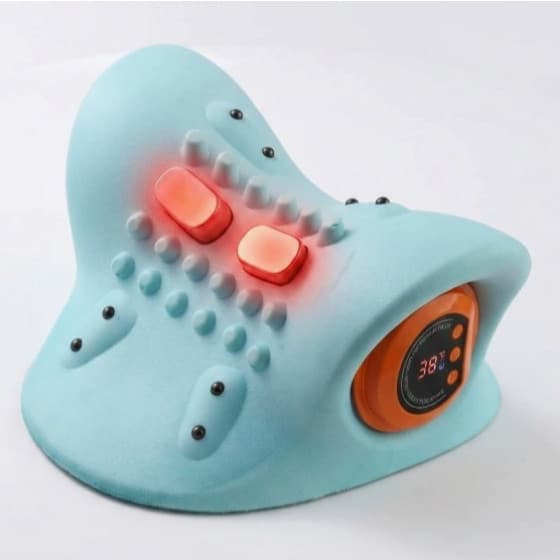 Massageador Cervical Inteligente Elétrico Aquecimento Vibração USB Recarregável para Pescoço
