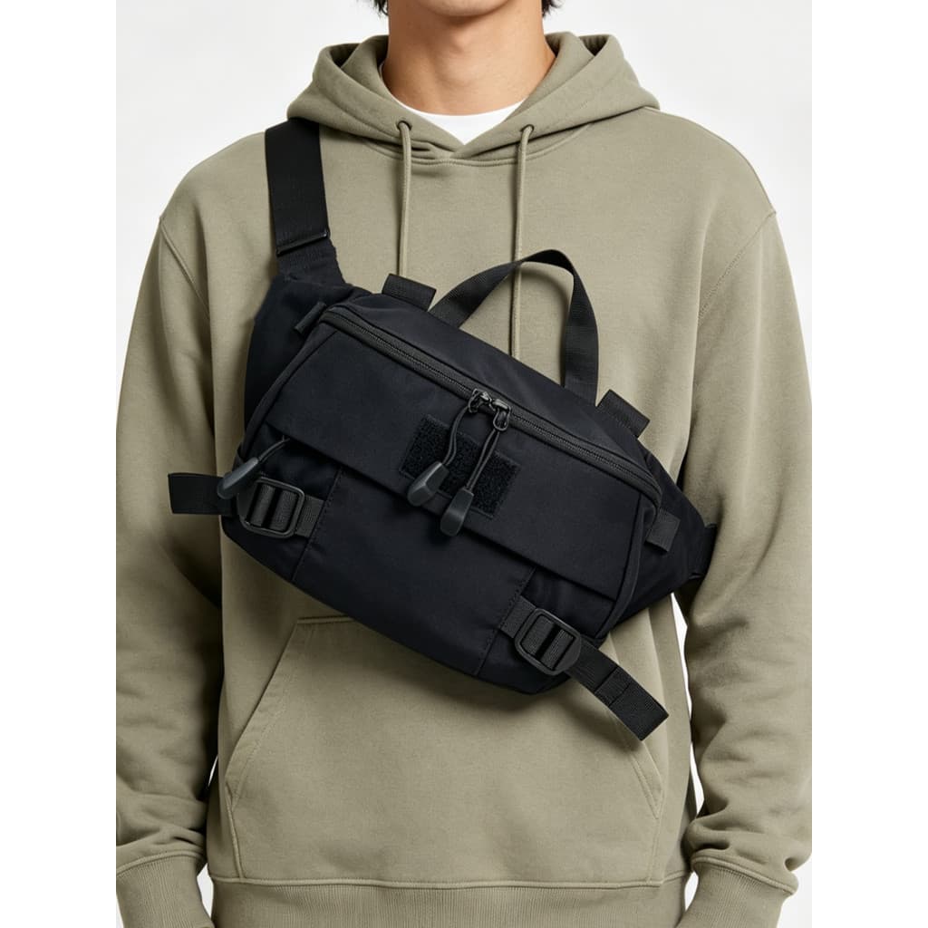 Five Brothers Equipment Leaf Monkey Cintura Bolsa Peito Alça Destacável Bolsa de Ombro Multifuncional Bolsa de Cintura A