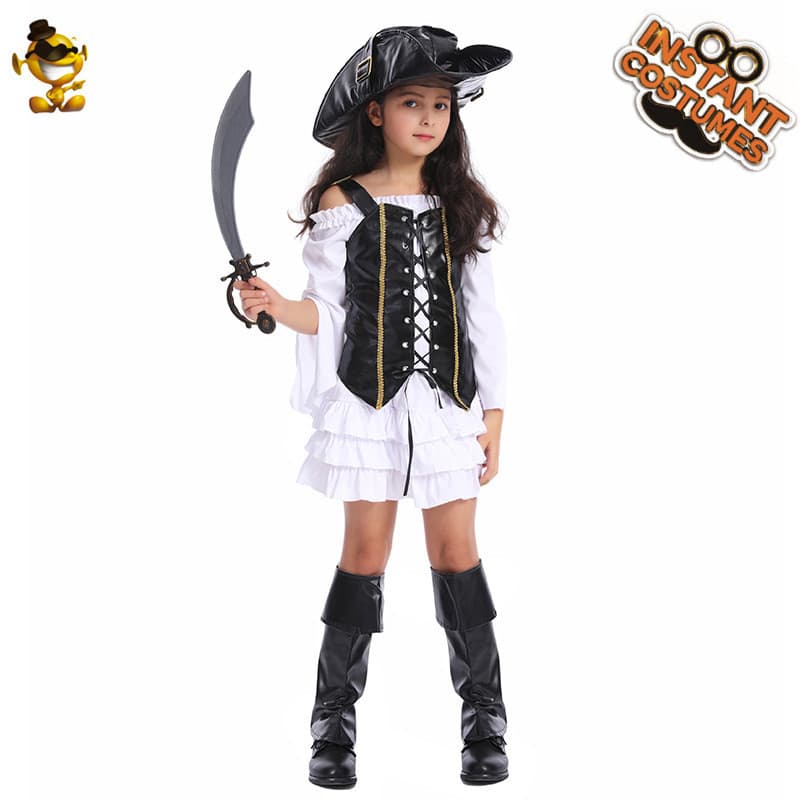 Halloween menina pirata festa traje Cosplay traje palco desempenho traje fornecimento direto