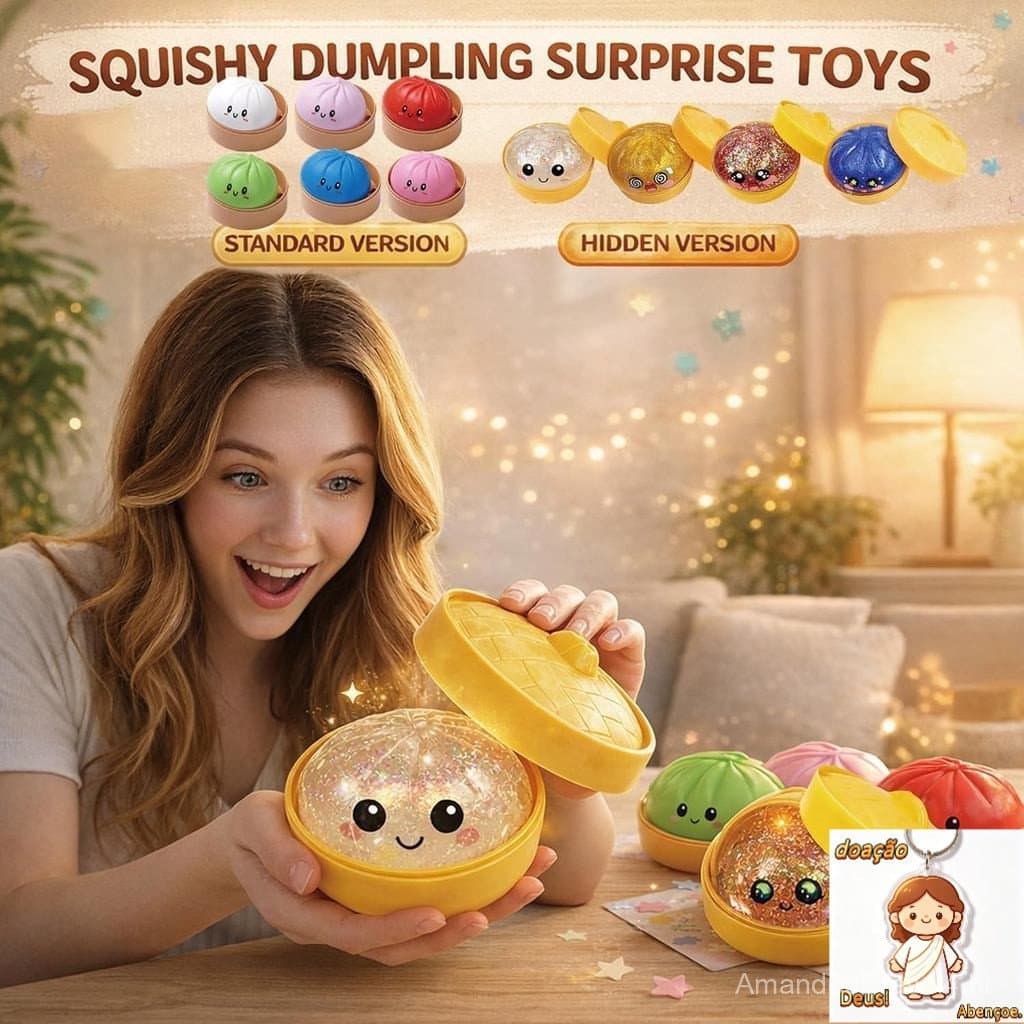 Quente Glitter Bolinho Mole Com Caixa Bolinhos Sensorial Squeeze Brinquedo Para Alívio Do Estresse Engraçado Presente Cr