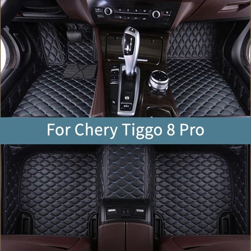 Tapetes de Carro para Chery Tiggo 8 Pro 2020 2021 2022 2023 2024 2025 2026 2027 Tapetes para Carros à Prova d'Água para