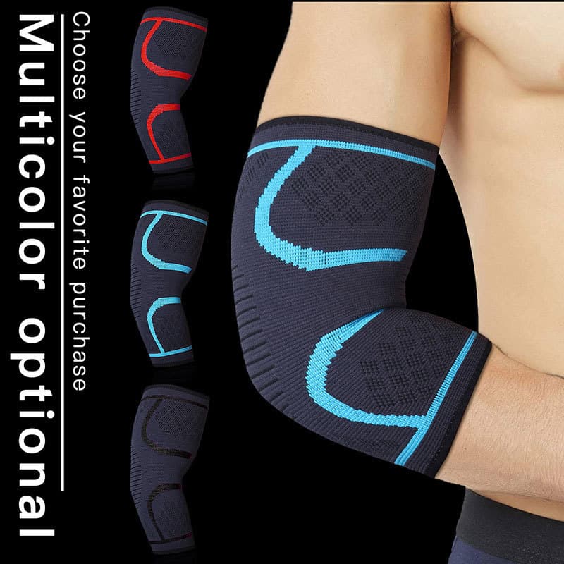Goody esportes cotoveleiras das mulheres dos homens respirável Wicking malha náilon cotoveleiras basquete Fitness cotove