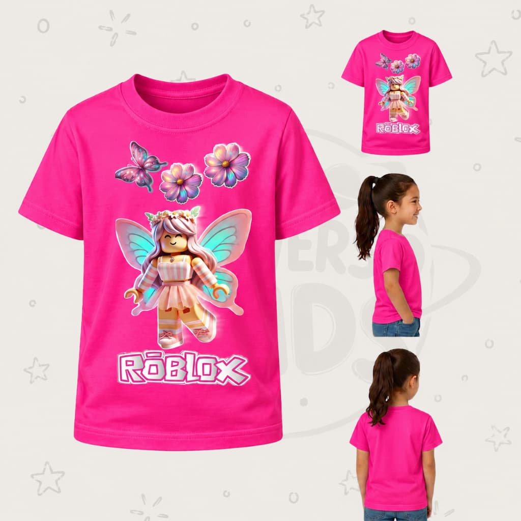 Camiseta infantil roblox menina gamer envio imediato