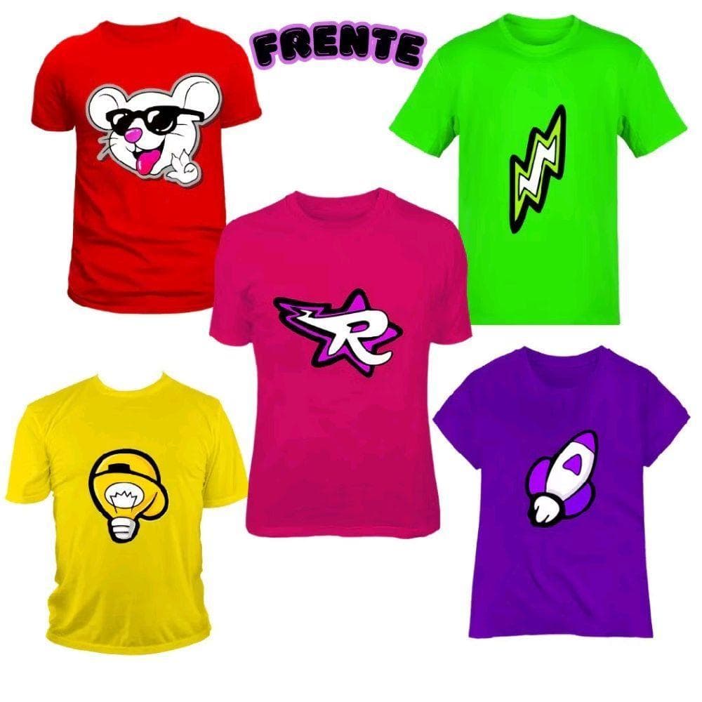 CAMISETA  EM ALGODAO EQUIPE DOS ROSAS EQUIPE COMPLETA ELEMENTOS
