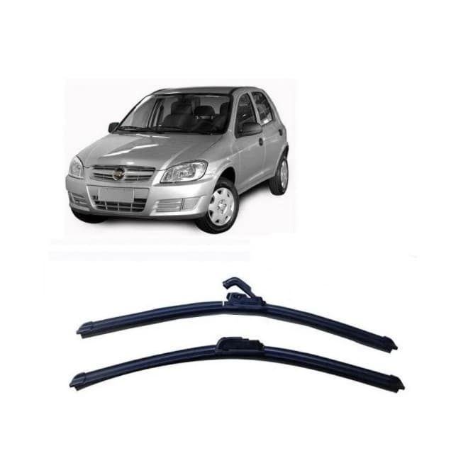 Par de Palhetas para Limpador de Parabrisa Dianteiro para Celta 2001 2002 2003