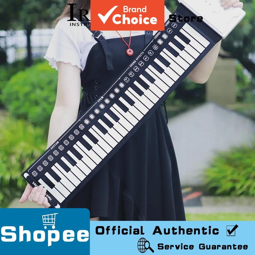 IRIN 49 Teclas Mão Roll Up Piano Silicone Teclado Portátil Instrumento Musical Dobrável Início Órgão Eletrônico Para Edu
