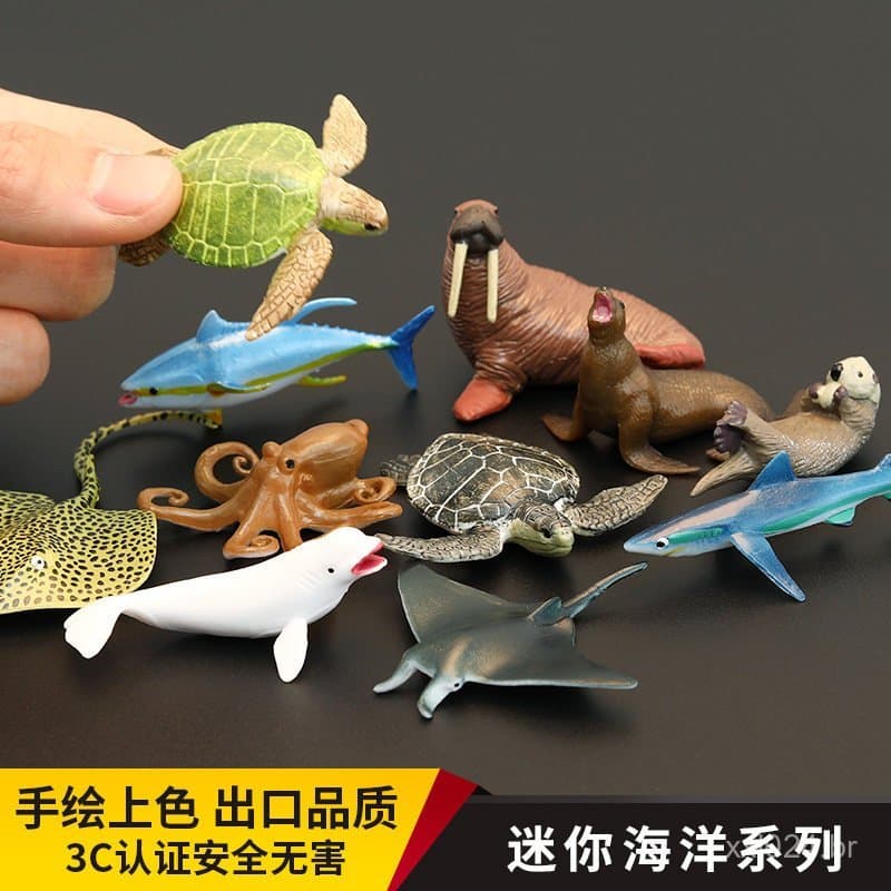Miniatura de Brinquedo de Animal Marinho Simulado, Ornamento de Resina para Micro Paisagem Suculenta, Tubarão-Baleia, Pe