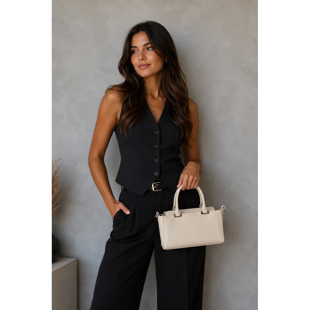 Bolsa Feminina Verniz Mini Estruturada com Alça Transversal