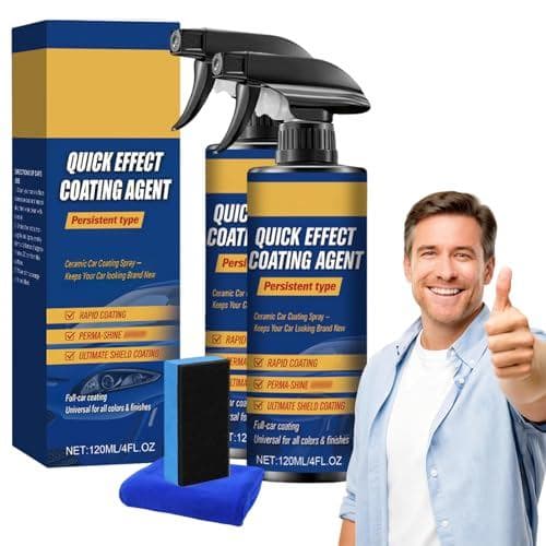 Nano Quick Coat Restores - Spray de Revestimento Nano Avançado para Carros e Agente de Revestimento de Efeito Rápido par