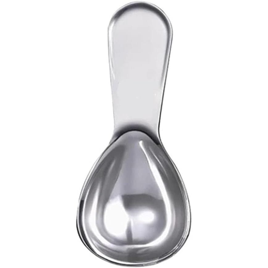 Colher de Café com Calcador, Colher Medidora de Aço Inoxidável, Acessórios para Compactação (Cabo Curto 15ml)
