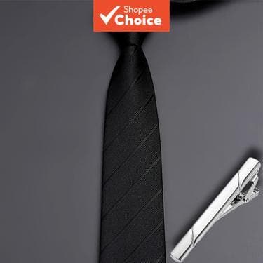 Conjunto De Gravata De Seda Amarrada À Mão Masculina De Negócios Com Clipe De Cobre Para Terno Entrevista Casamento Home