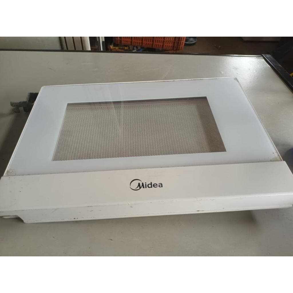 Porta Micro-ondas Midea Original Branca Com Vidro