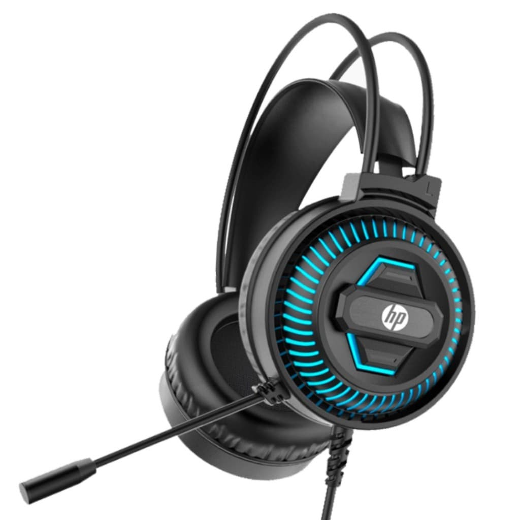 HEADSET HP DHE-8001U FONE DE OUVIDO GAMER USB DRIVER DE 50mm - CABO DE 2,1 MTS E MICROFONE AJUSTÁVEL