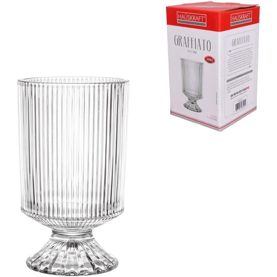 Vaso de vidro Graffiato - 18cm