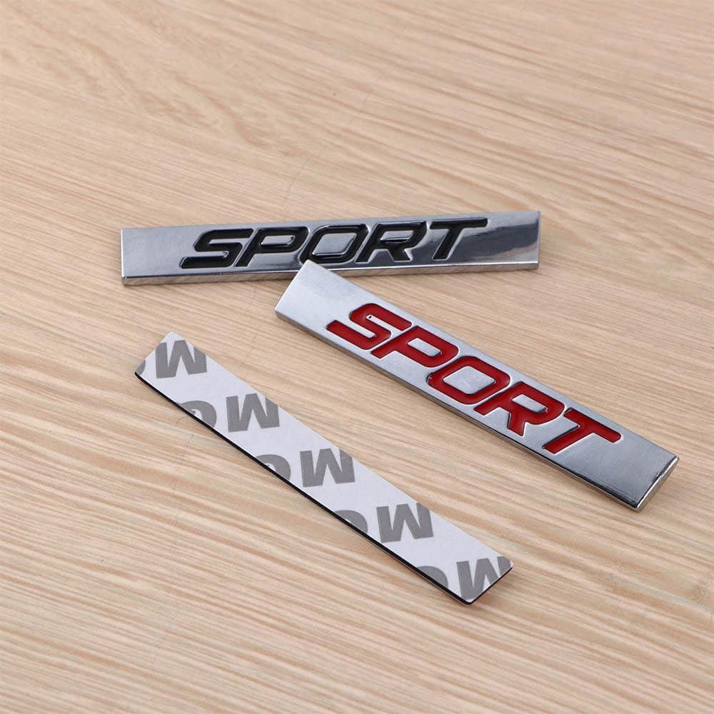 Adesivo 3D para Carro, Logotipo Esportivo em Metal Fosco, Acessórios de Modificação de Carro em Liga de Zinco