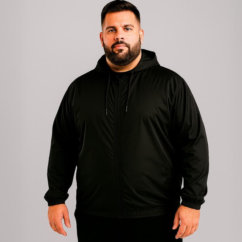 Corta Vento Blusa Masculino Ziper Plus Size Jaqueta Frio Caminhada Impermeavel G1 G2 G3 Grande Promoção Envio Rapido