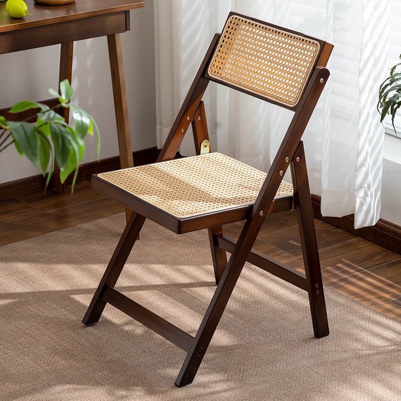 [Novo produto] Cadeira dobrável Cadeira de jantar de vime Casa Sala de estar Sandálias respiráveis Cadeira de escritório