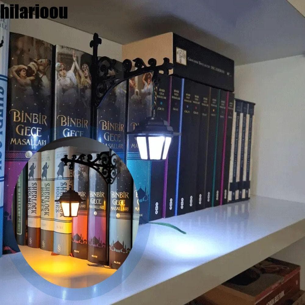 HILARIOOU Luz Fantasma De Estante , De Lanterna Vintage Branca , Leitura De Lâmpada Quente