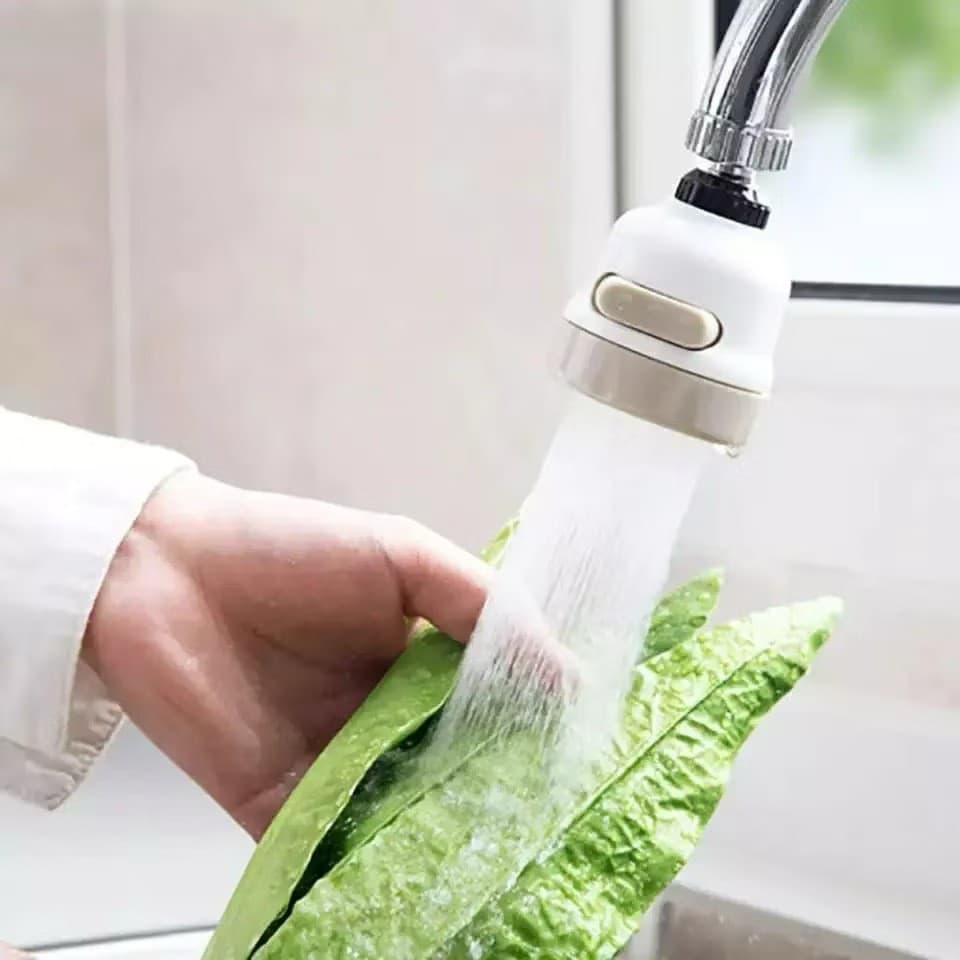 Bico Adaptador De Torneira Giratória 360° Com 3 Jatos Reguláveis - Economia de Água e Instalação Fácil