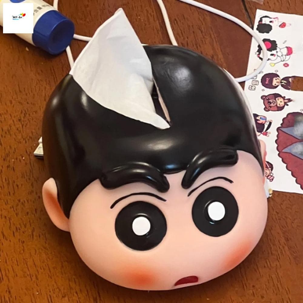 Caixa De Papel De Seda Crayon Shin-chan-Porta-Guardanapos De Anime De Desenho Animado Para Decoração De Quarto Infantil
